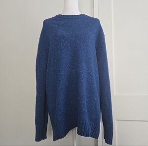 Old Navy Women's Deep Blue Crew Neck Sweater